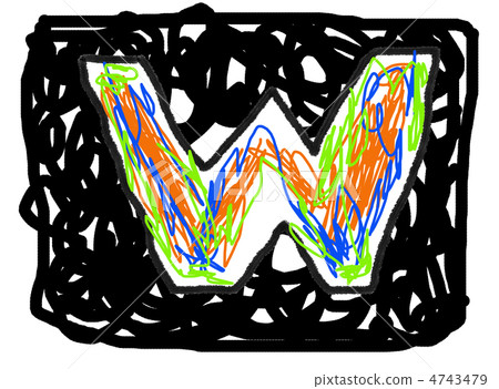 Letter W. 4743479