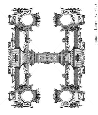 Letter "H". Letter "H". 4744473