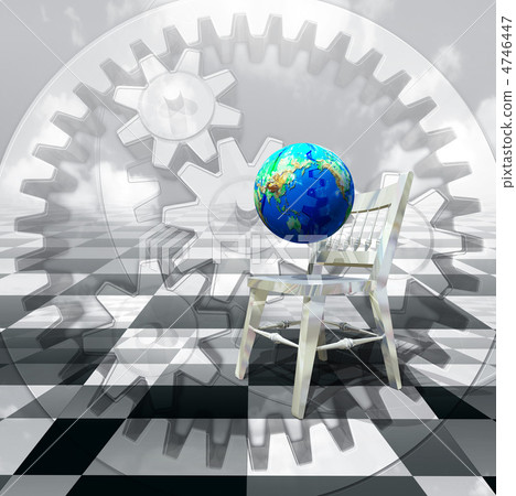 Chairs and gears with earth Chairs and gears with earth 4746447