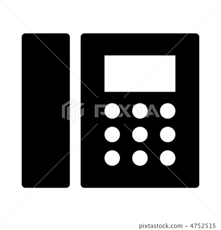 Landline Phone With Buttons Icon - Illustration Stock Vector | Adobe Stock