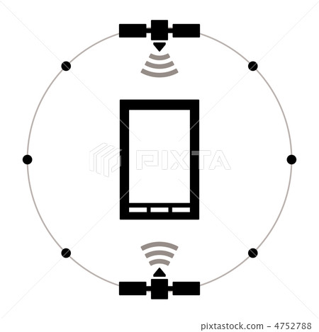 Gps和智能手機圖標 Gps和智能手機圖標 4752788