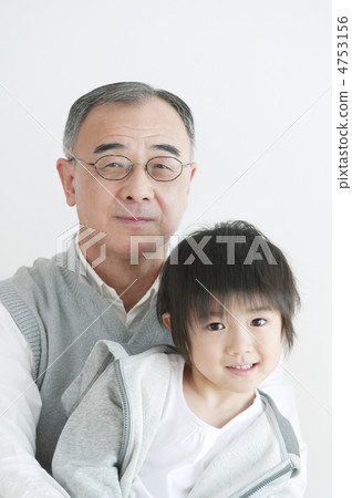 Grandfather holding grandchild Grandfather holding grandchild 4753156
