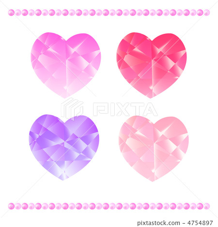 Heart and pearl decoration 4754897