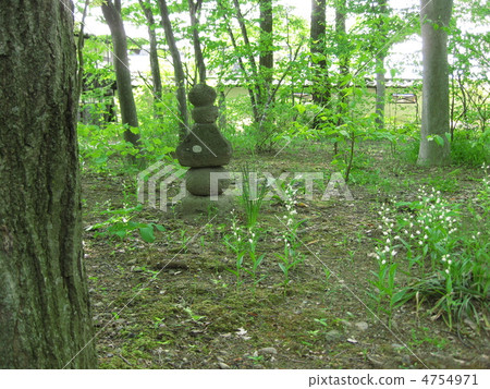 Stone pagoda of Matsumoto Folk Art Museum 4754971