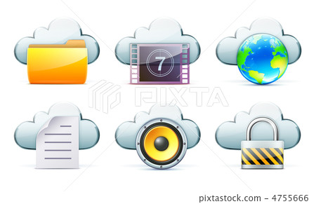 Cloud storage concept Cloud storage concept 4755666