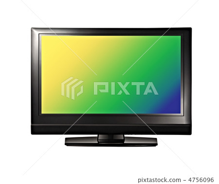 Modern TV lcd, led with colorful screen 4756096