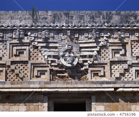 Uxmal remains ruins nun mosaic stone mosaic 4756196