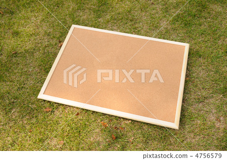 Cork board on lawn Cork board on lawn 4756579