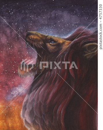 獅子座的插圖 4757330