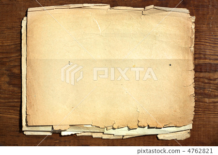 Old paper on wood 4762821