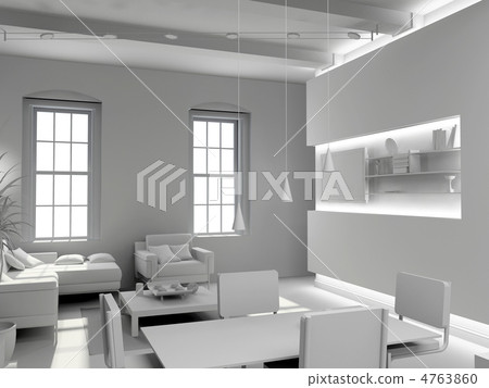 blank modern  interior 4763860