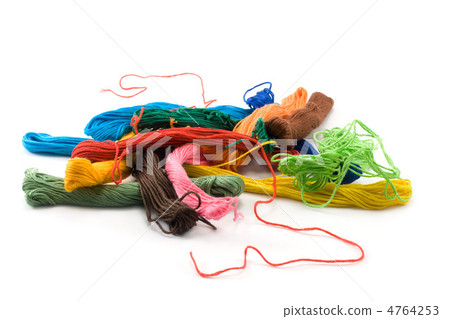 Hank of the colour threads Hank of the colour threads 4764253