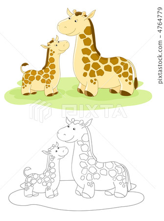 Vector family of giraffes 4764779