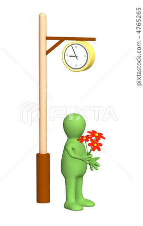 In love a 3d puppet, come with a bouquet on appointment In love a 3d puppet, come with a bouquet on appointment 4765265