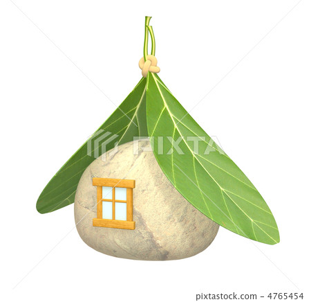 3d symbolical non-polluting house 4765454