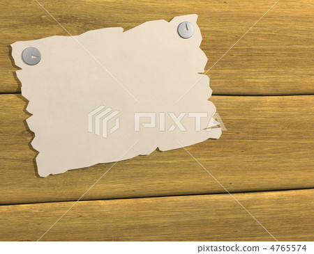 3d sheet of a paper, attached by buttons to board 3d sheet of a paper, attached by buttons to board 4765574