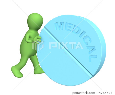 3d person - puppet, rolling the big tablet 4765577