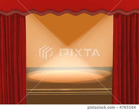 The 3d theatrical stage, covered by projectors The 3d theatrical stage, covered by projectors 4765584