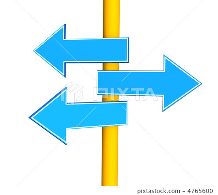 Three indexes - arrows, specifying different directions 4765600