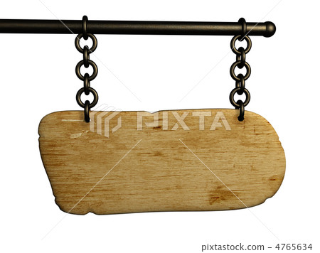 Signboard from an old board, hanging on circuits 4765634