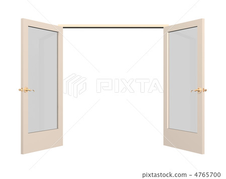 Open 3d door with glass inserts 4765700