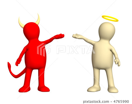 Angel and devil -  kindness and evil 4765990