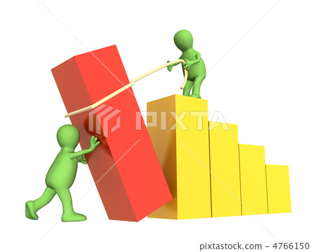 Two 3d partners - puppets, installing the diagram 4766150