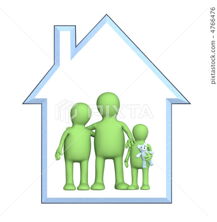 Happy family in the house 4766476