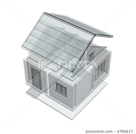 3d sketch of a house 4766817