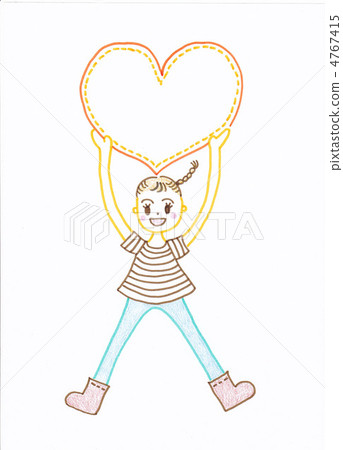 A girl with a big heart 4767415