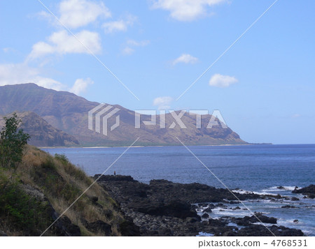 Landscape on the West Coast of Hawaii and Oahu Landscape on the West Coast of Hawaii and Oahu 4768531