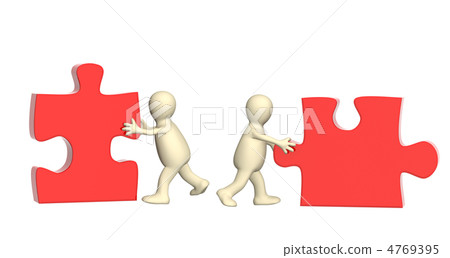 Two puppets with puzzles Two puppets with puzzles 4769395