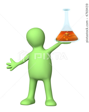 Puppet with chemical reagent 4769439