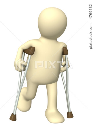 Pippet with crutches Pippet with crutches 4769582