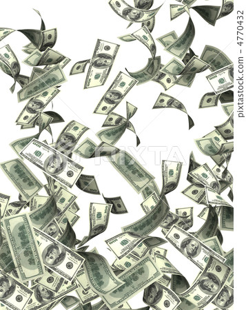 Flying dollar banknotes Flying dollar banknotes 4770432