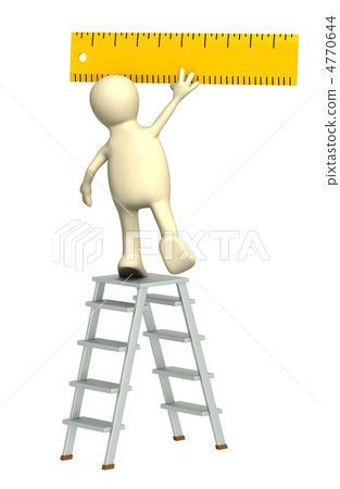 3d puppet with ruler 3d puppet with ruler 4770644
