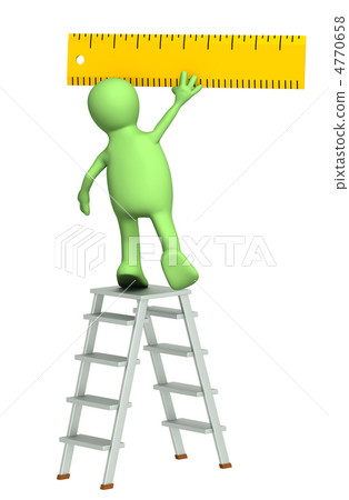 3d puppet with ruler 3d puppet with ruler 4770658