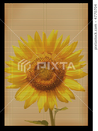 Ancient Japanese reed mat 4770704