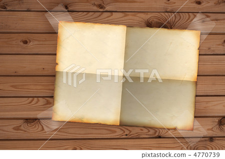 Sheet paper, hanging on a wooden wall Sheet paper, hanging on a wooden wall 4770739