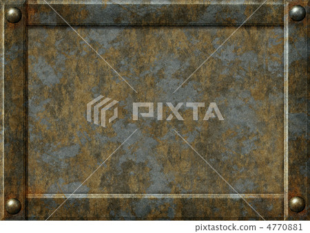 Background - metal plates with rivets 4770881
