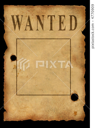 The wild West. The poster about search of the criminal 4770909