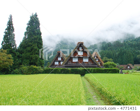 Shirakawago of architecture with principal architecture Shirakawago of architecture with principal architecture 4771431