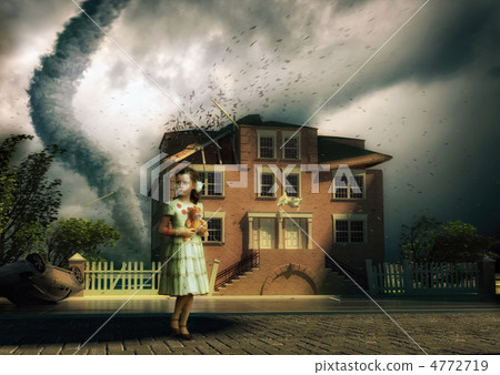 tornado and little girl 4772719