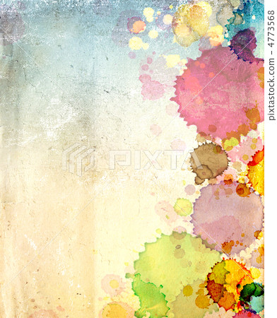 Texture old paper with stains of paint Texture old paper with stains of paint 4773568