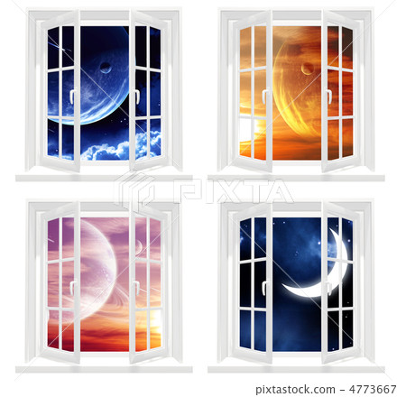 Collection of space windows Collection of space windows 4773667