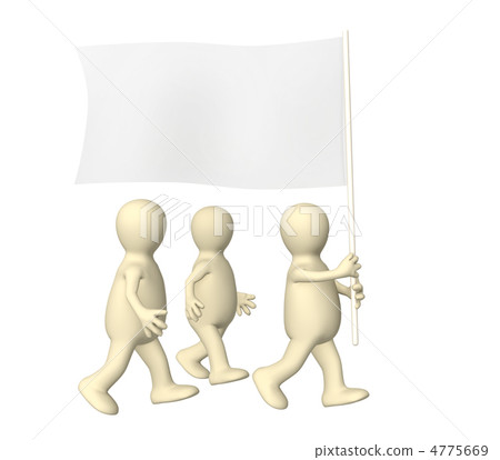 Group puppets, going with a flag Group puppets, going with a flag 4775669