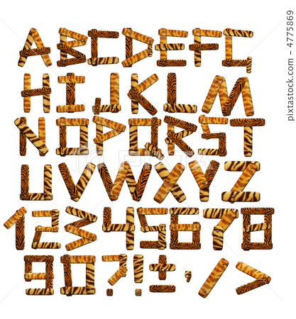 3d alphabet in style of a safari 3d alphabet in style of a safari 4775869
