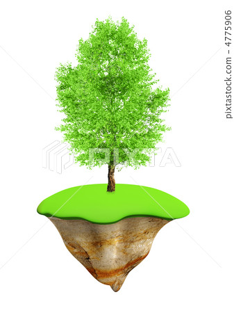 Lonely tree on a flying island Lonely tree on a flying island 4775906