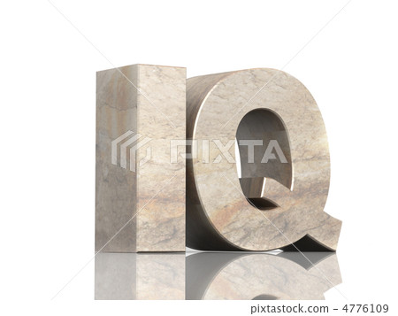 Stone 3d letters I and Q Stone 3d letters I and Q 4776109