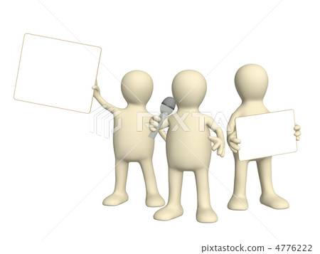 Puppets with information boards Puppets with information boards 4776222